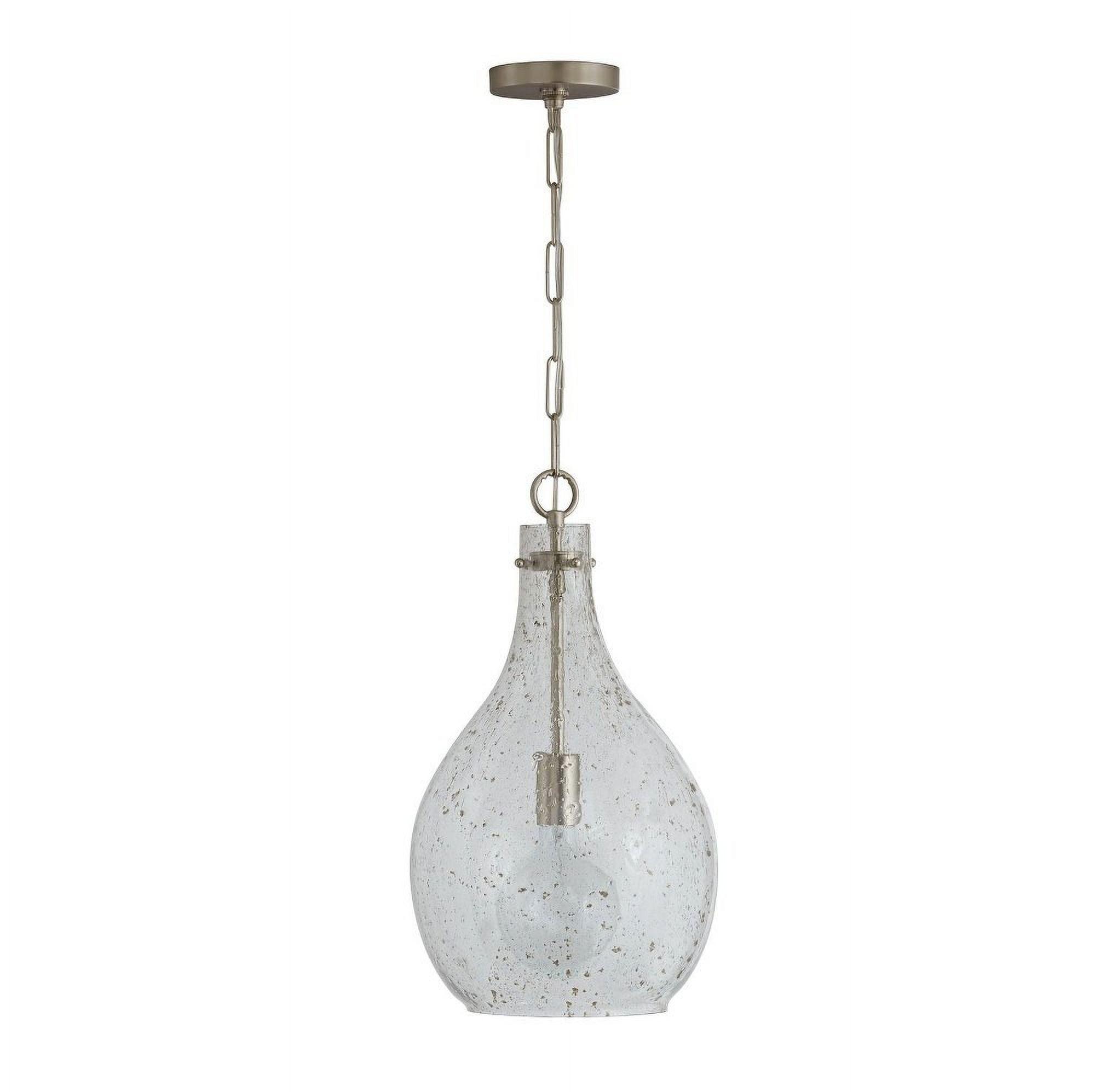 Capital Lighting 333813-472 1 Light 21-1/2" Tall Pendant - Nickel