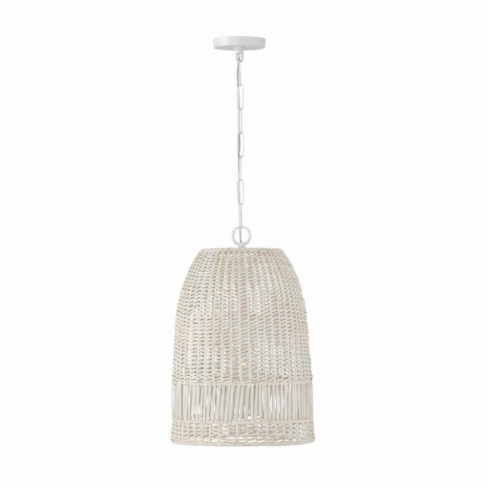Capital Lighting Naomi 1 - Light Pendant in  Chalk White
