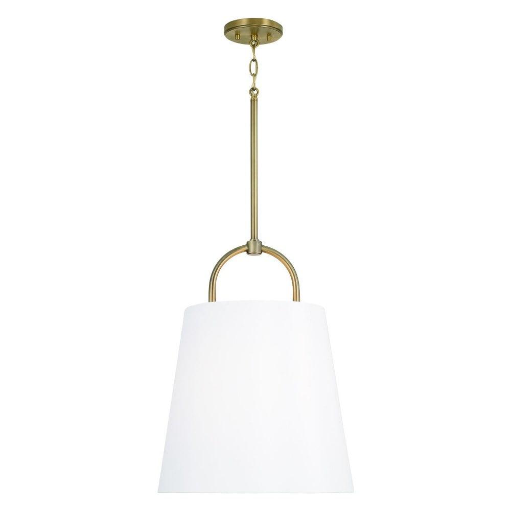 Capital Lighting Brody 1 - Light Pendant in  Aged Brass