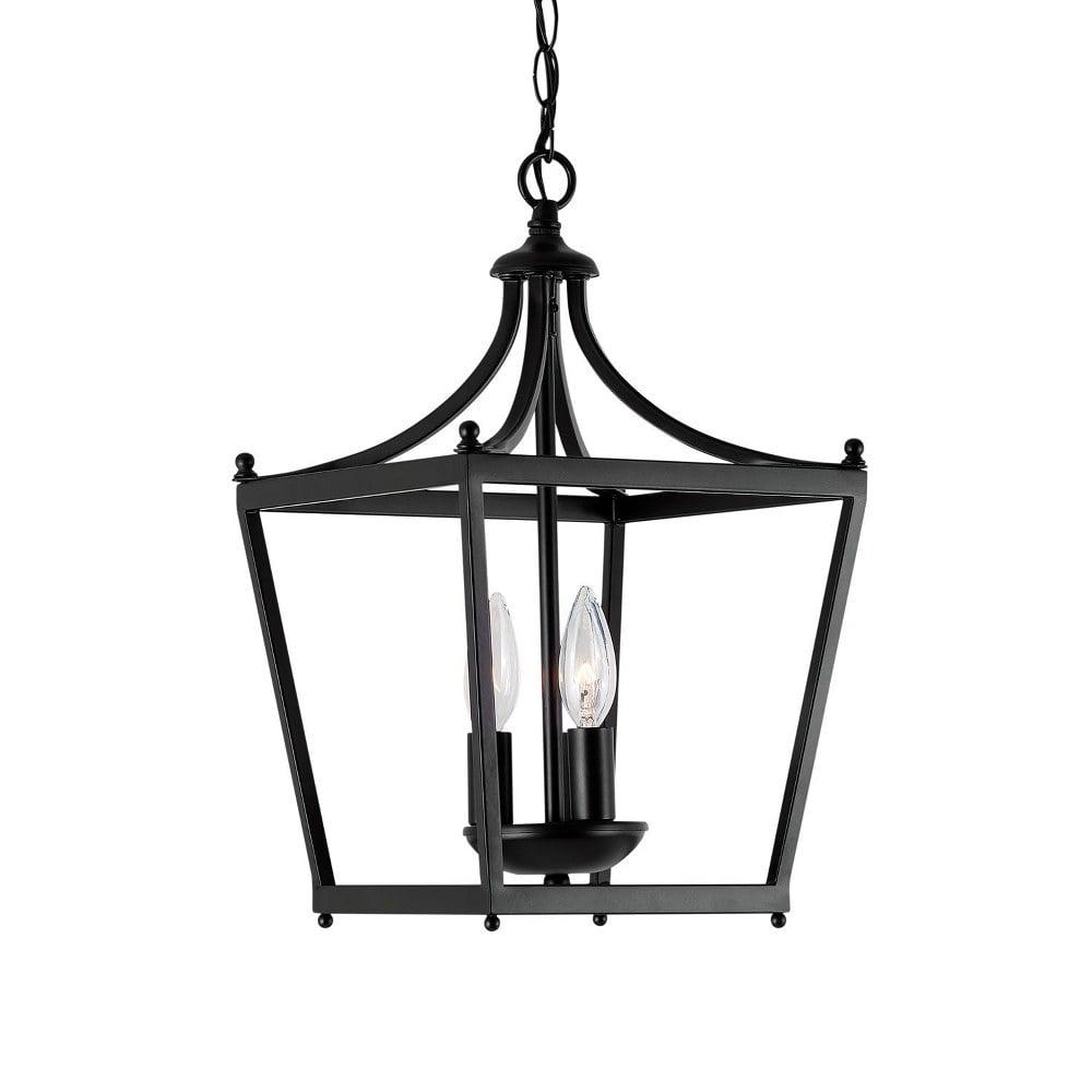3 Light Foyer In Style 10.25 High By 17 Wide-Matte Black Finish    -Traditional Installation Capital Lighting 4036Mb