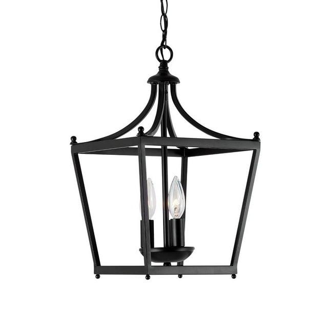 3 Light Foyer In Style 10.25 High By 17 Wide-Matte Black Finish    -Traditional Installation Capital Lighting 4036Mb