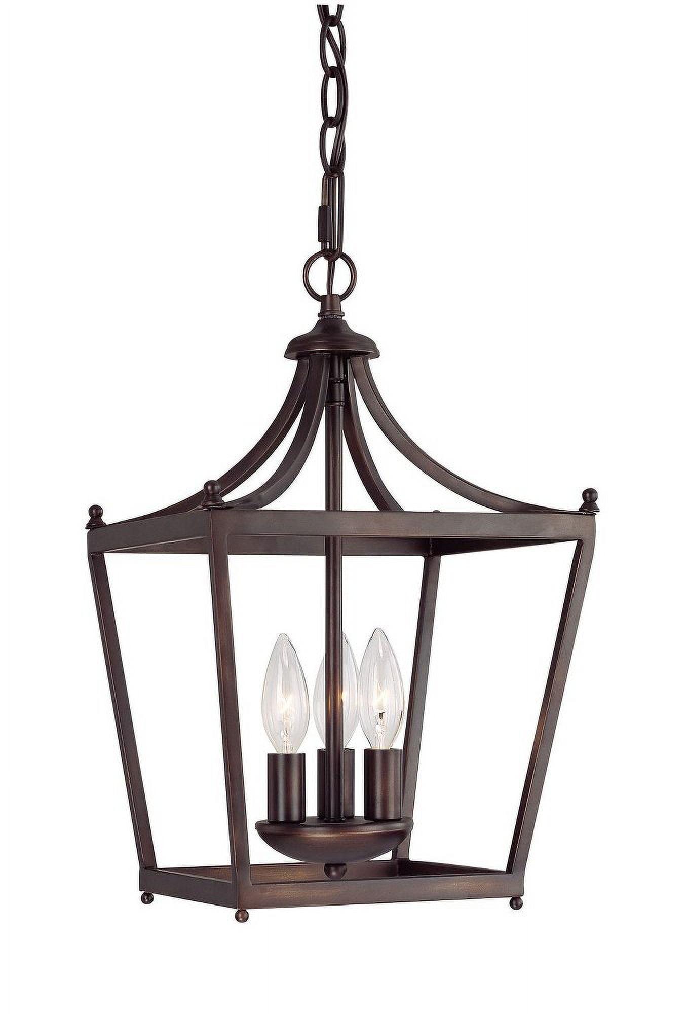 Capital Lighting 4036 Stanton 3 Light 10" Wide Taper Candle Pendant - Bronze