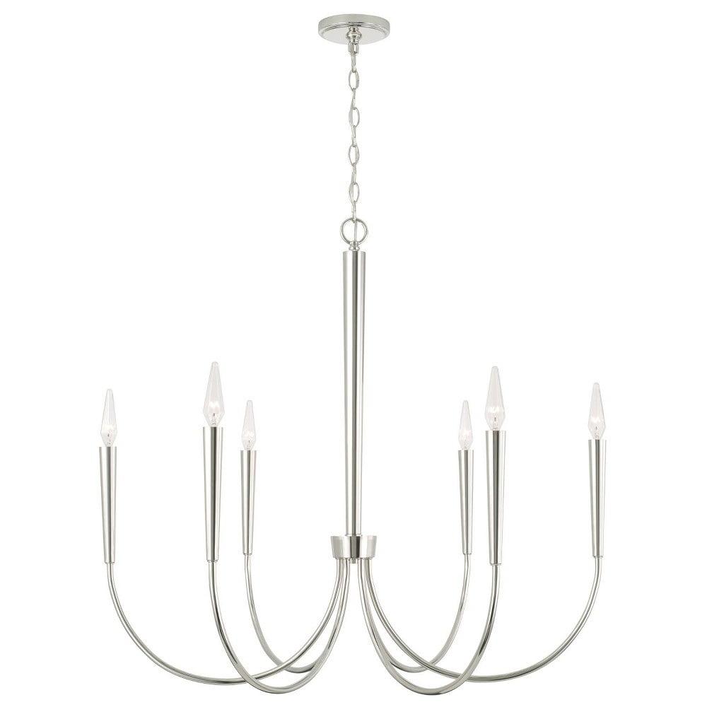 6 - Light Dimmable Classic / Traditional Chandelier