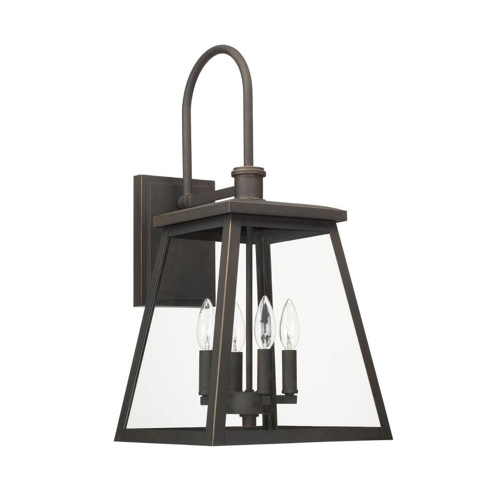 Wrentham 4 Light Bell Outdoor Aluminum Wall Light