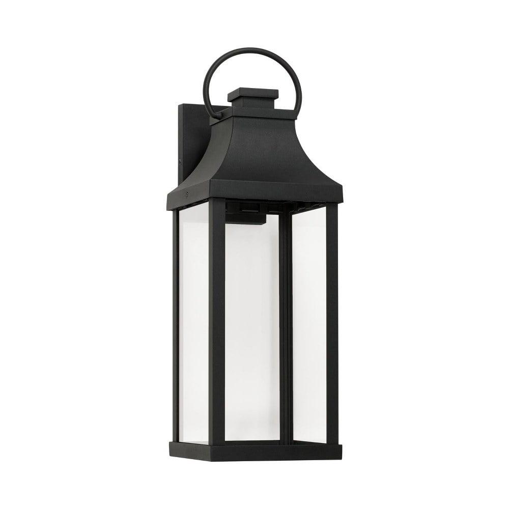 Bradford Dimmable Bronze and Black Outdoor Lantern with Clear Glass