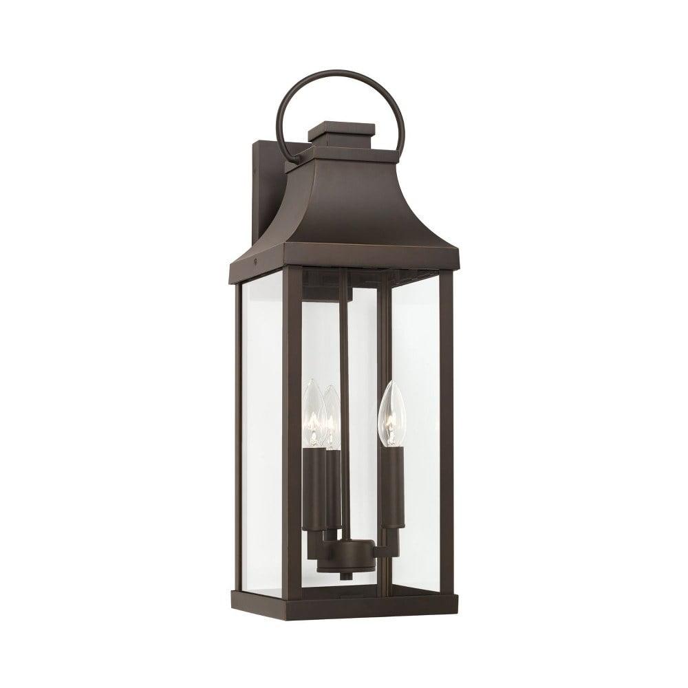Outdoor Wall Lantern In Traditional Style-24 Inches Tall And 8 Inches Wide-Oiled Bronze Finish-Incandescent Lamping Type Capital Lighting 946431Oz
