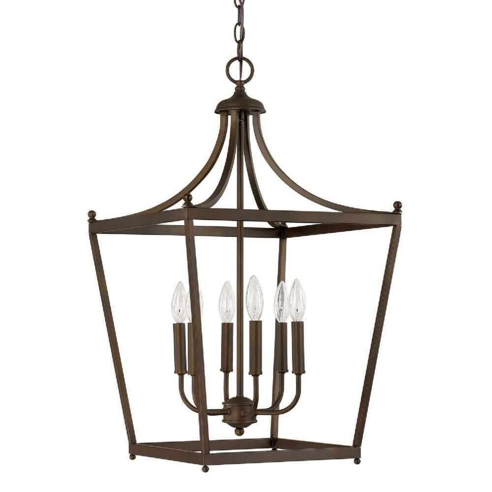 Stanton 6 - Light Dimmable Lantern Geometric Chandelier