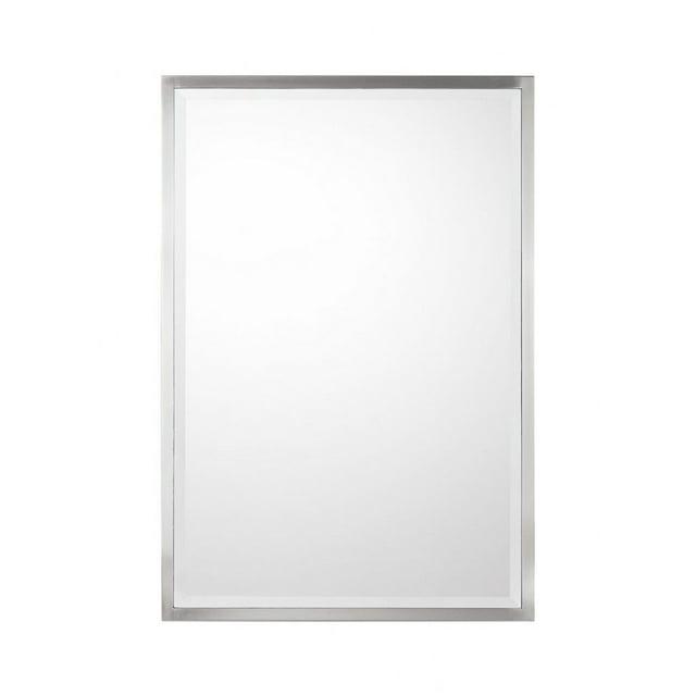 38 Inch Rectangular Decorative Mirror In Modern Style 26 High By 38 Wide-Brushed Nickel Finish Capital Lighting M382656