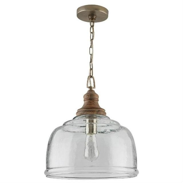 14 Inch 1 Light Pendant In Urban/Industrial Style 14 High By 15.5 Wide-Grey Wash Finish    -Traditional Installation Capital Lighting 330318Gy
