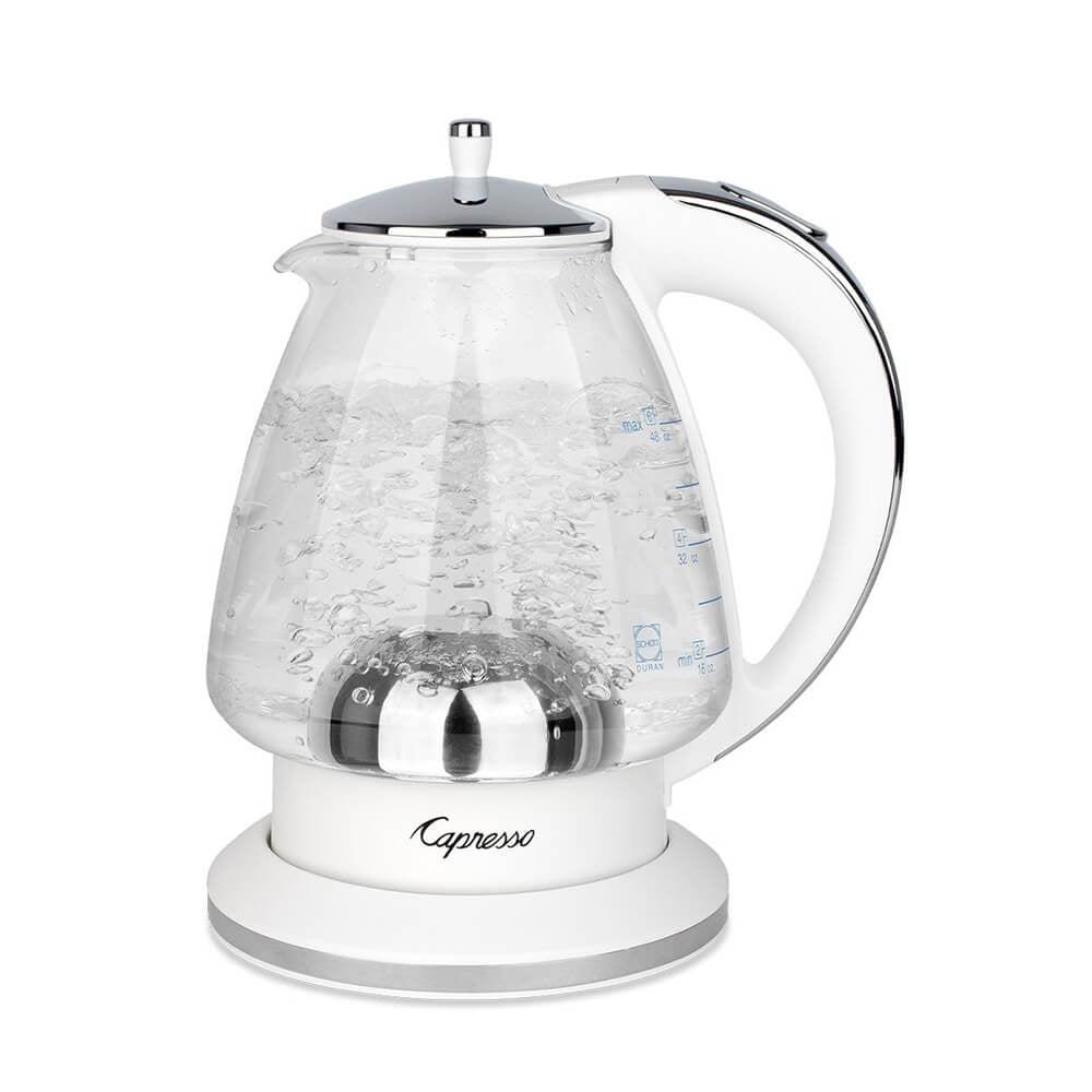 Capresso ® H20 White Electric Glass Tea Kettle