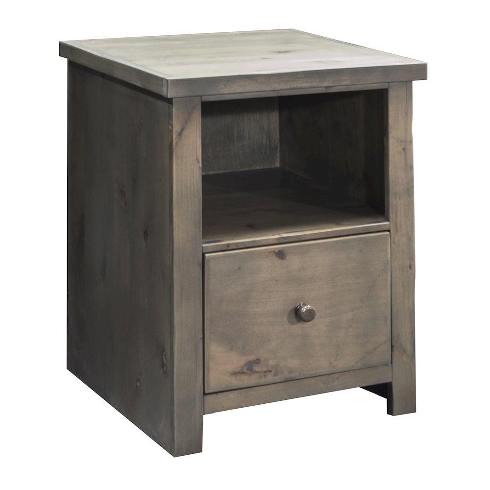 Joshua Creek Barnwood 22" Rustic 1-Drawer File Cabinet