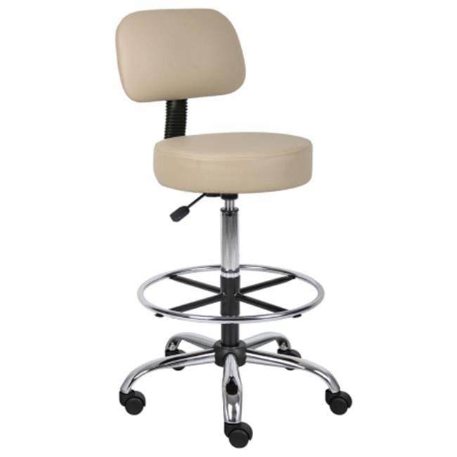 Medical/Drafting Stool with Back Cushion - Boss Office Products