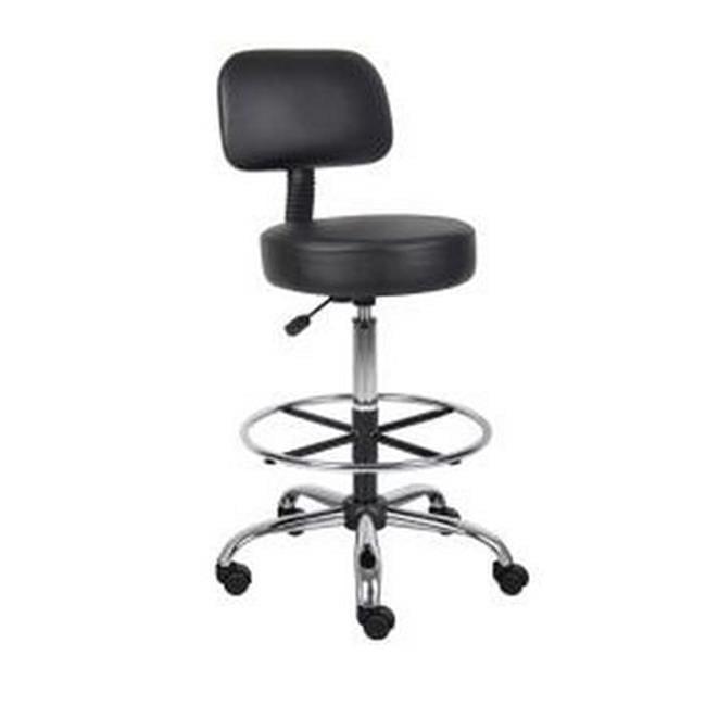 Medical/Drafting Stool with Back Cushion - Boss Office Products