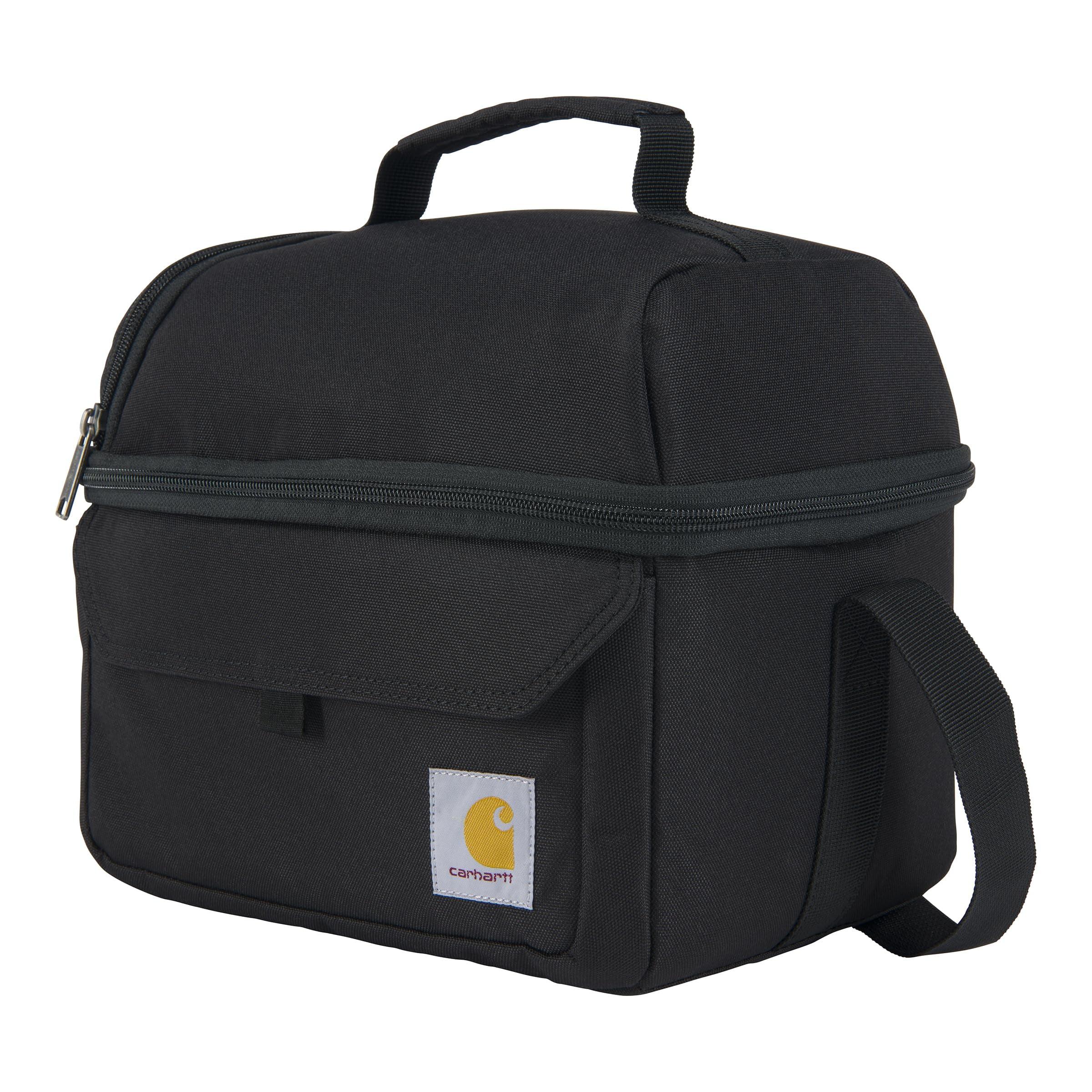 Carhartt Insulated 12 Can Two Compartment Lunch Cooler, One Size, Black
