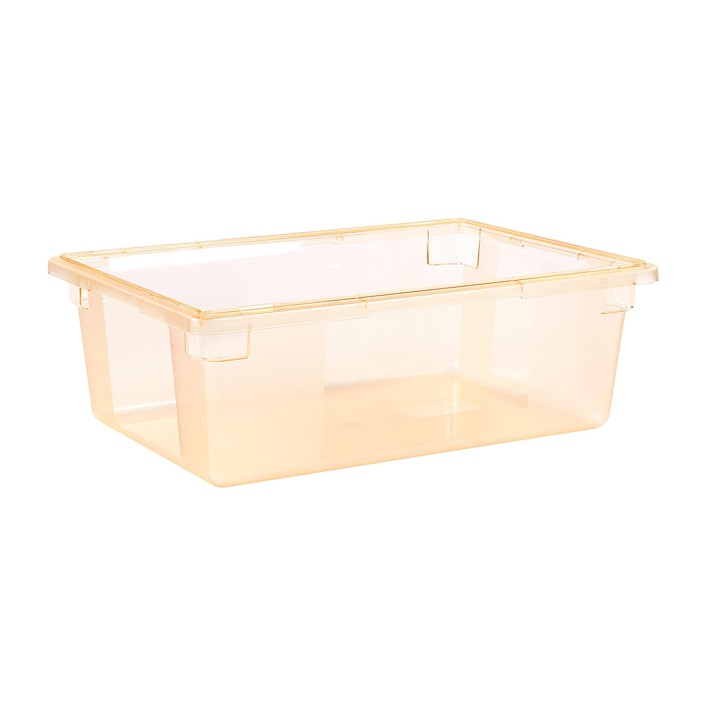 Yellow Polycarbonate Food Storage Box with Handles