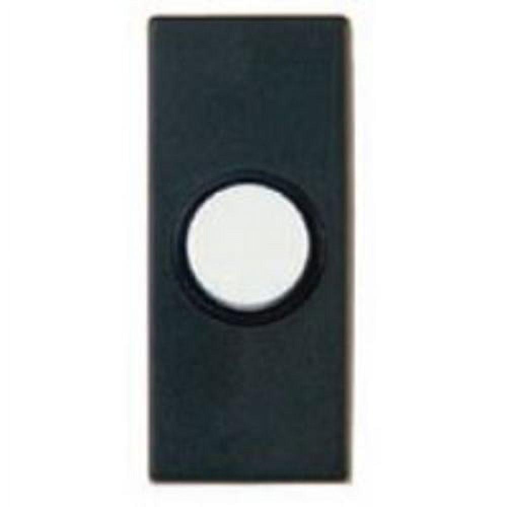 Black and White Rectangular Wired Doorbell Push Button