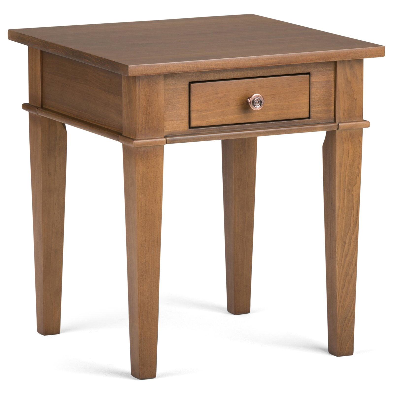 Forsett Solid Wood Top End Table with Storage