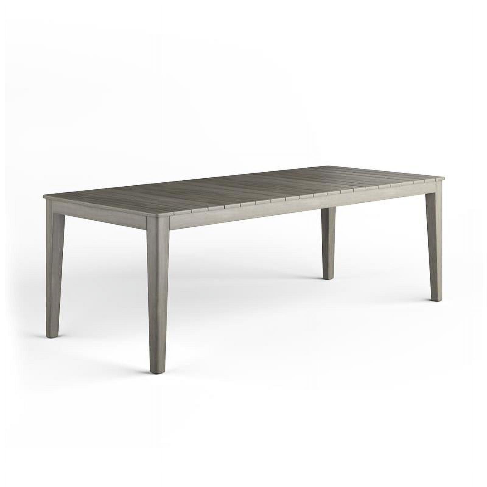 Carmel 83" Distressed Weathered Grey Solid Acacia Outdoor Dining Table