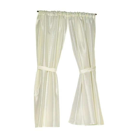 Carnation Home Fashions Lauren Diamond-Piqued, 100% Polyester Window Curtain
