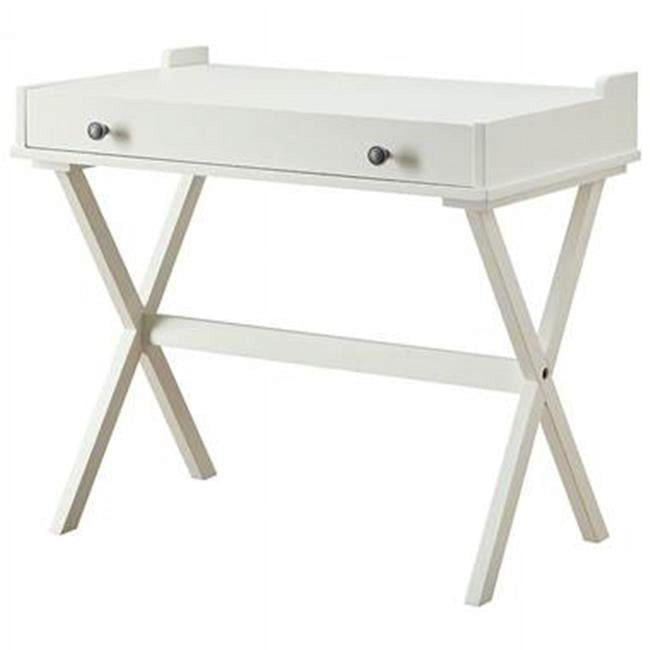 Carolina Living Linnea Flip Top Desk Antique White – : Cork Board, Laptop Storage, Scandinavian Style