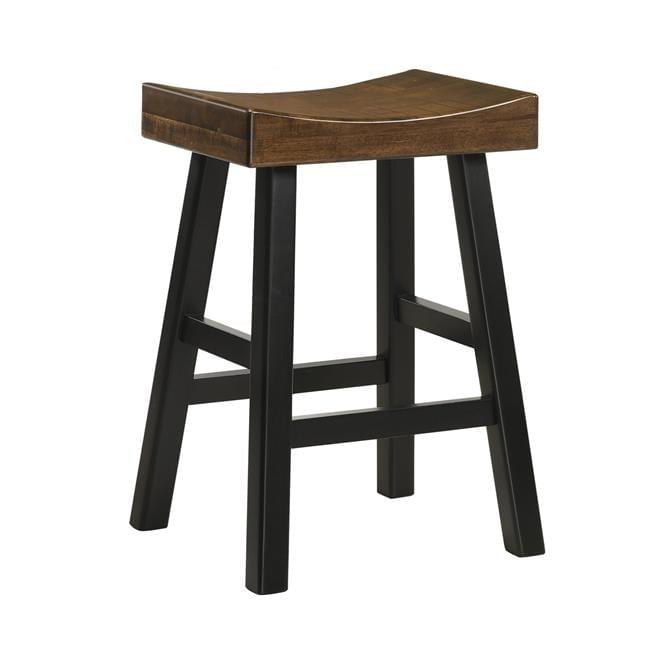 Carolina Living 24" Levi Counter Height Barstool Elm/Black