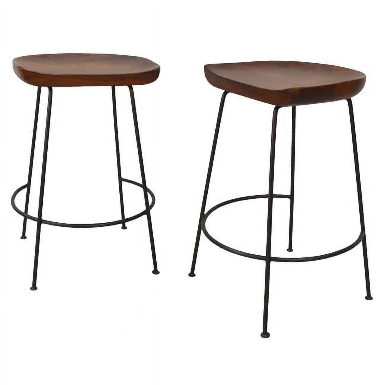 Carolina Classics Diya 24.5" Counter Stool Chestnut Black