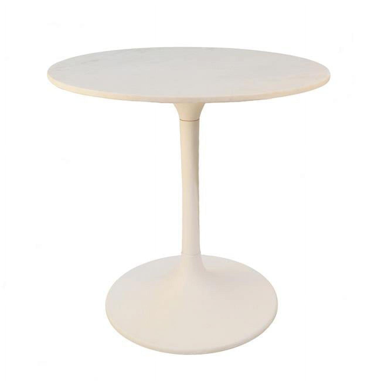 Carolina Living 30" Zaha Round Marble Top Dining Table