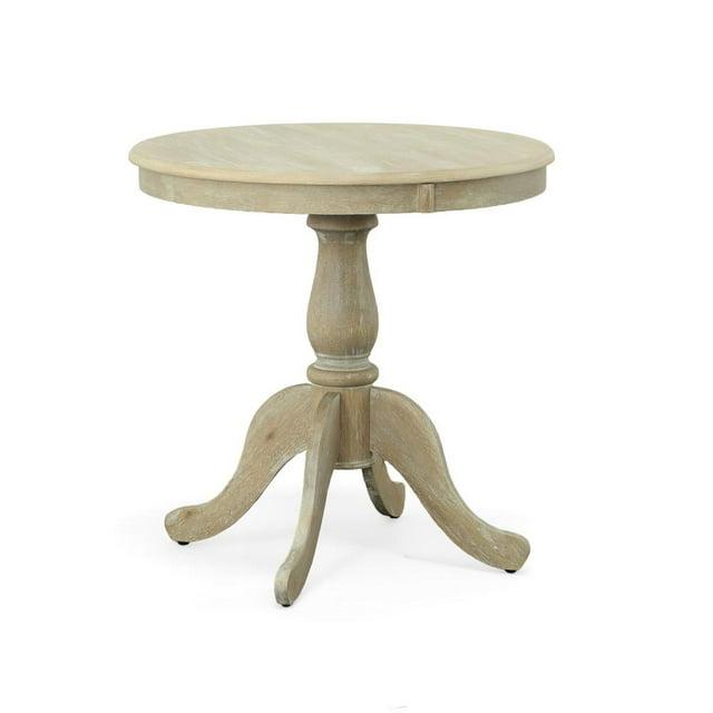 Carolina Living 30" Salem Round Pedestal Dining Table Natural Driftwood