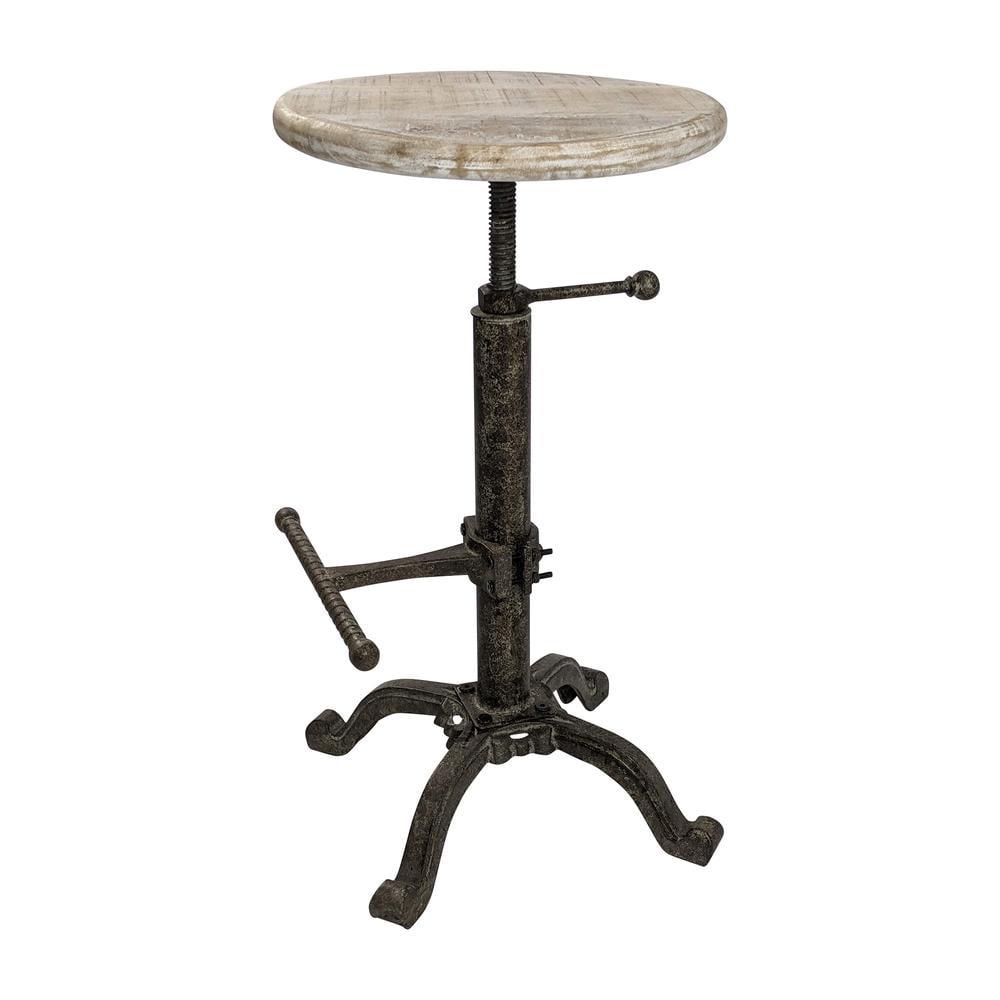 Carolina Living 24" Ryder Swivel Adjustable Counter Height Barstool: Ergonomic, No Upholstery