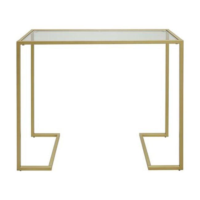 Carolina Living Thatcher Glass Top Console Gold