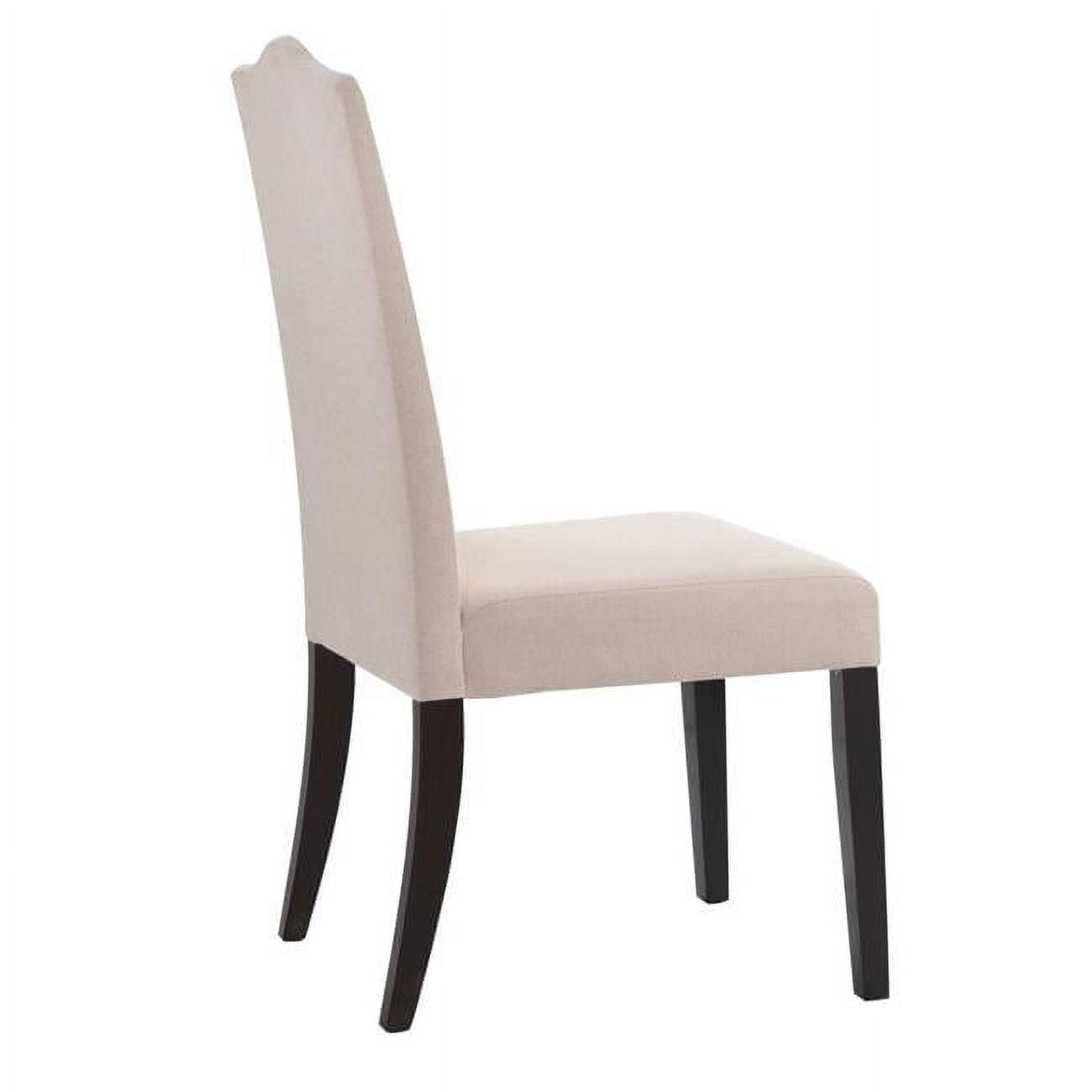 Carolina Cottage 1817-ESLN Romero Parson Chair - Espresso with Linen - 22.5 x 41.5 x 18.5 in.