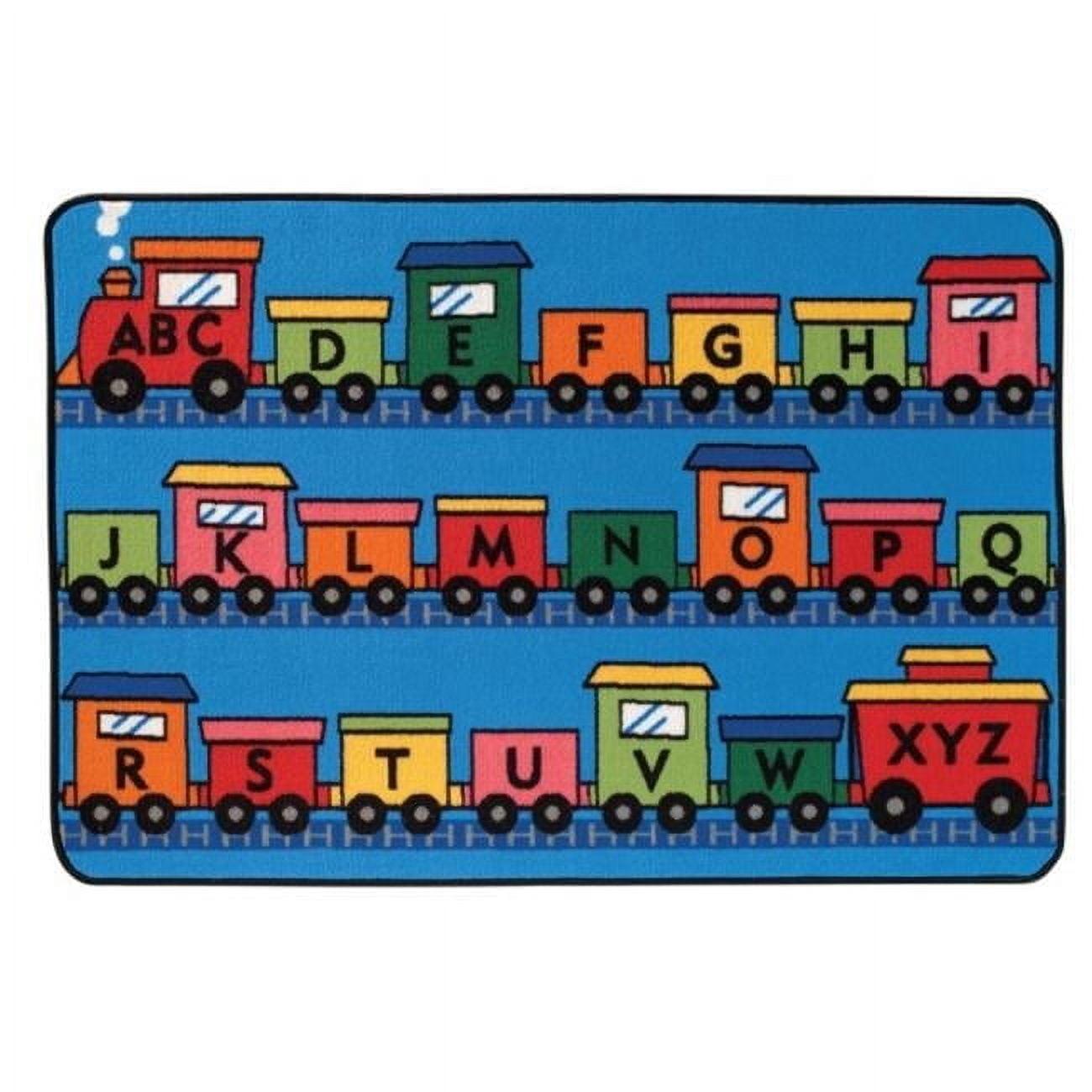 Carpets for Kids KID$ Value Rugs™ Tufted Blue/Red/Orange Area Rug