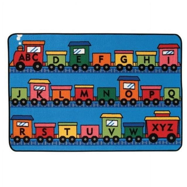 Carpets for Kids KID$ Value Rugs™ Tufted Blue/Red/Orange Area Rug