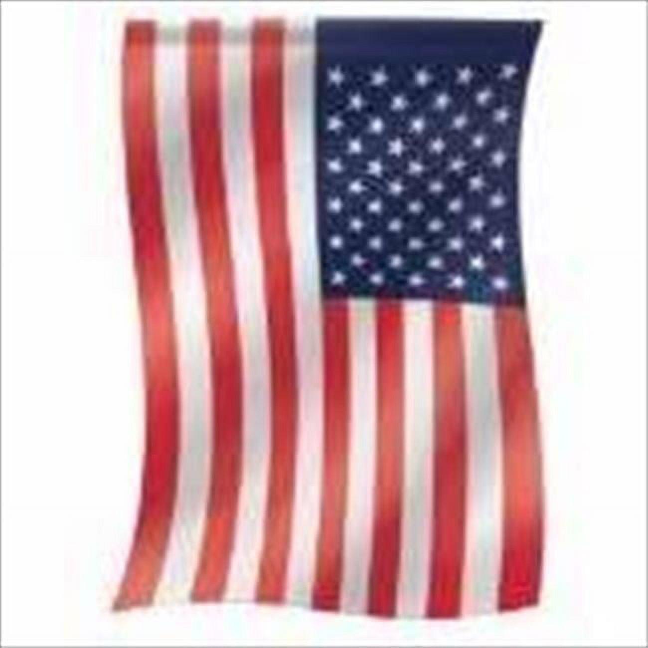 Patriotic American Flag Garden Flag with Embroidered Stars