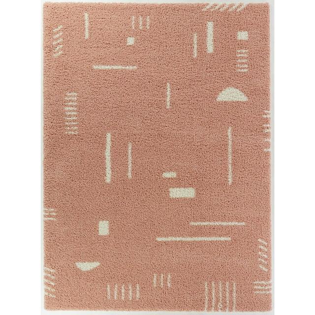 Morin Geometric Shag Area Rug