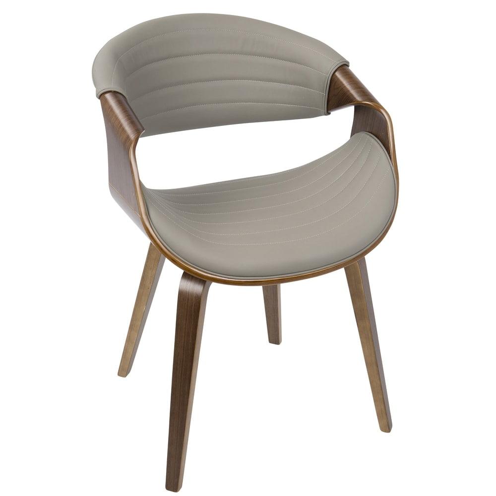 Symphony Mid Century Modern Dining/Accent Chair Gray - Lumisource