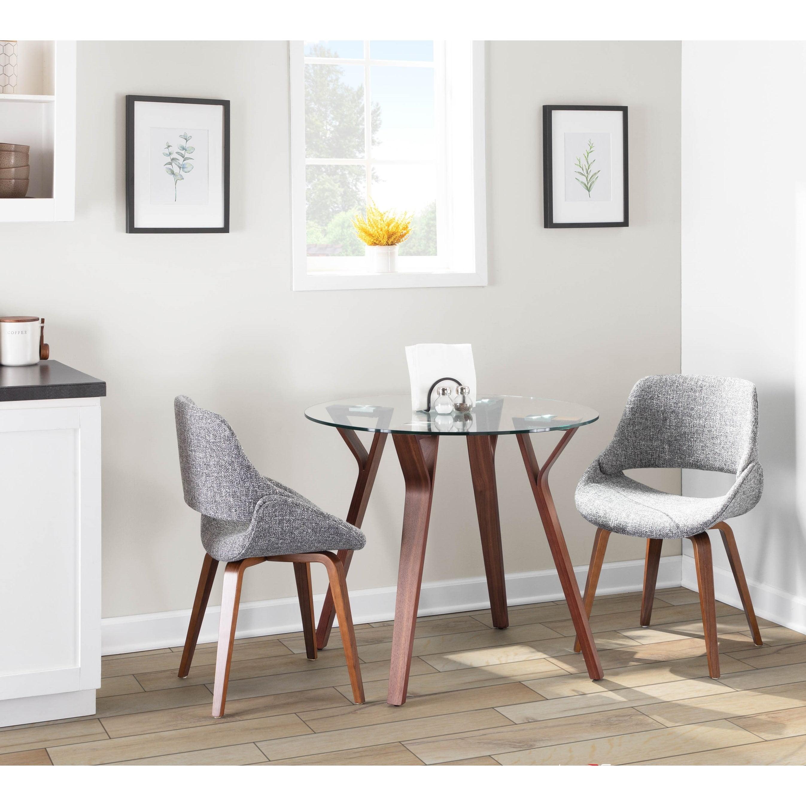 Carson Carrington  Svellingen Mid-Century Modern Cross Frame Bent Wood Chair (Set of 2) Grey Polyester, Foam