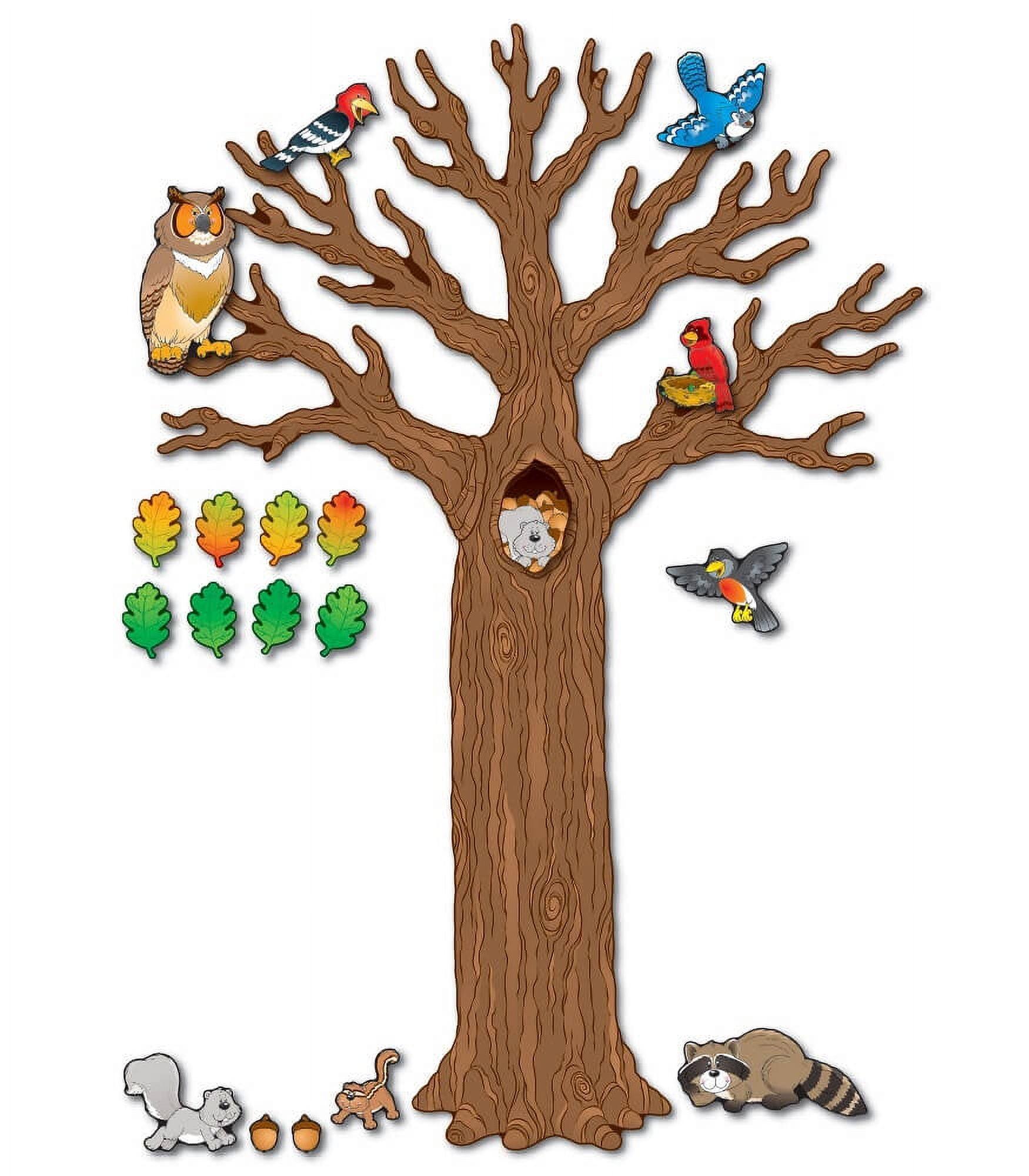 Large Tree with Animals Bulletin Board Set