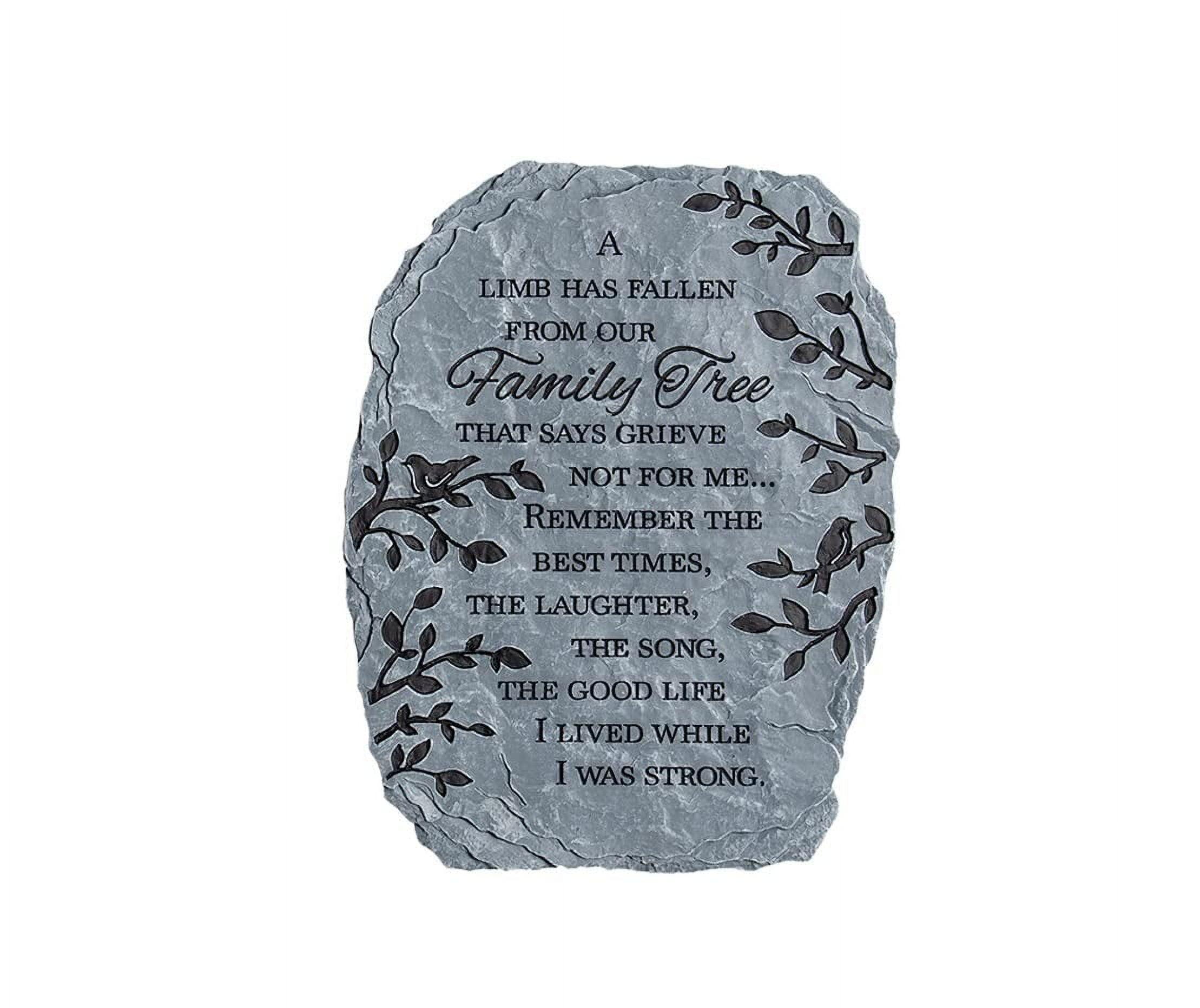 Carson Home Family Tree Garden Stone, 10.5-inch Height