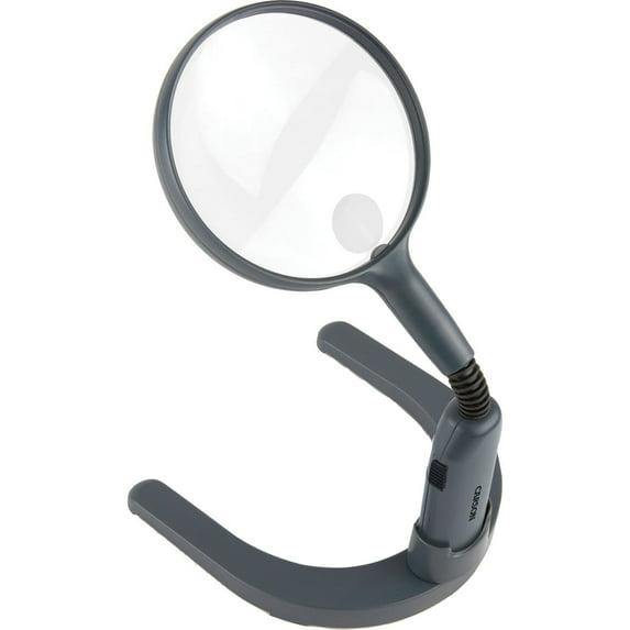 Carson MagniLamp Magnifying Glass with Light, Handsfree or Handheld Magnifier with Flexible Gooseneck for Reading, Crafts, Soldering, Jewelry & Hobbies (GN-55)