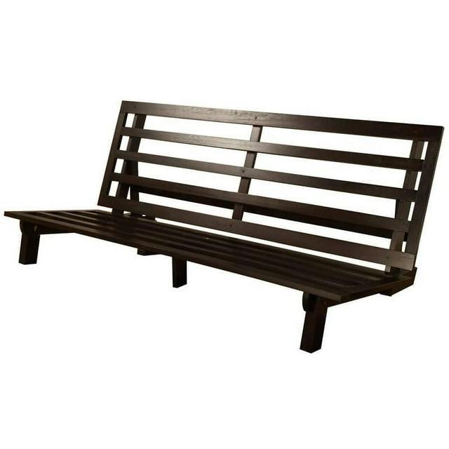 Estructura de Futón de Madera Carson con Acabado Marrón Java-colchón No Incluido