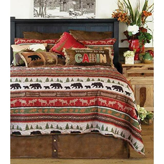 Carstens Inc. Cabin & Lodge Stripe Quilt Set