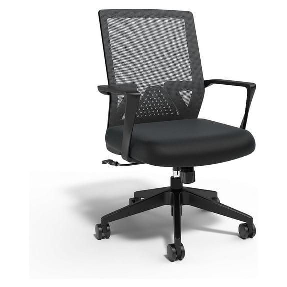 Staples Cartwright Ergonomic Fabric Swivel Task Chair, Black (ST62400)