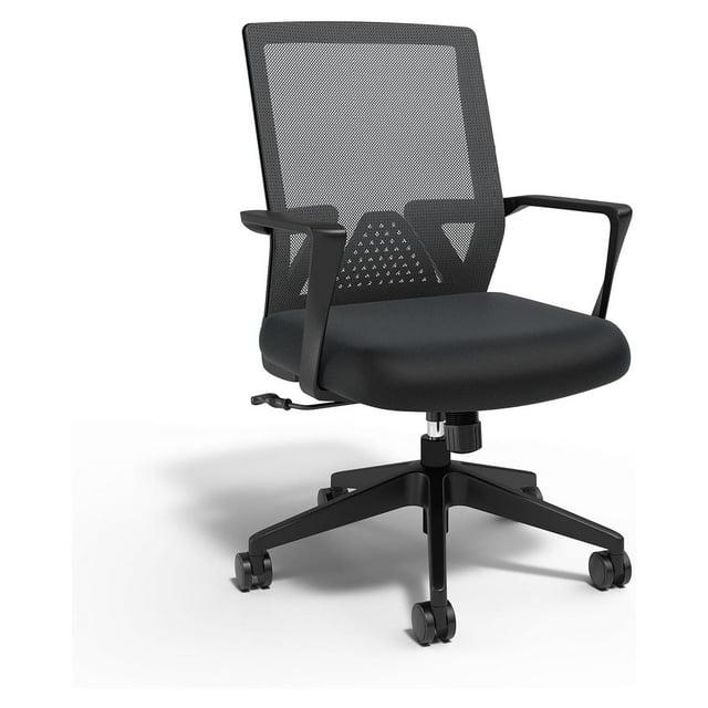 Staples Cartwright Ergonomic Fabric Swivel Task Chair, Black (ST62400)