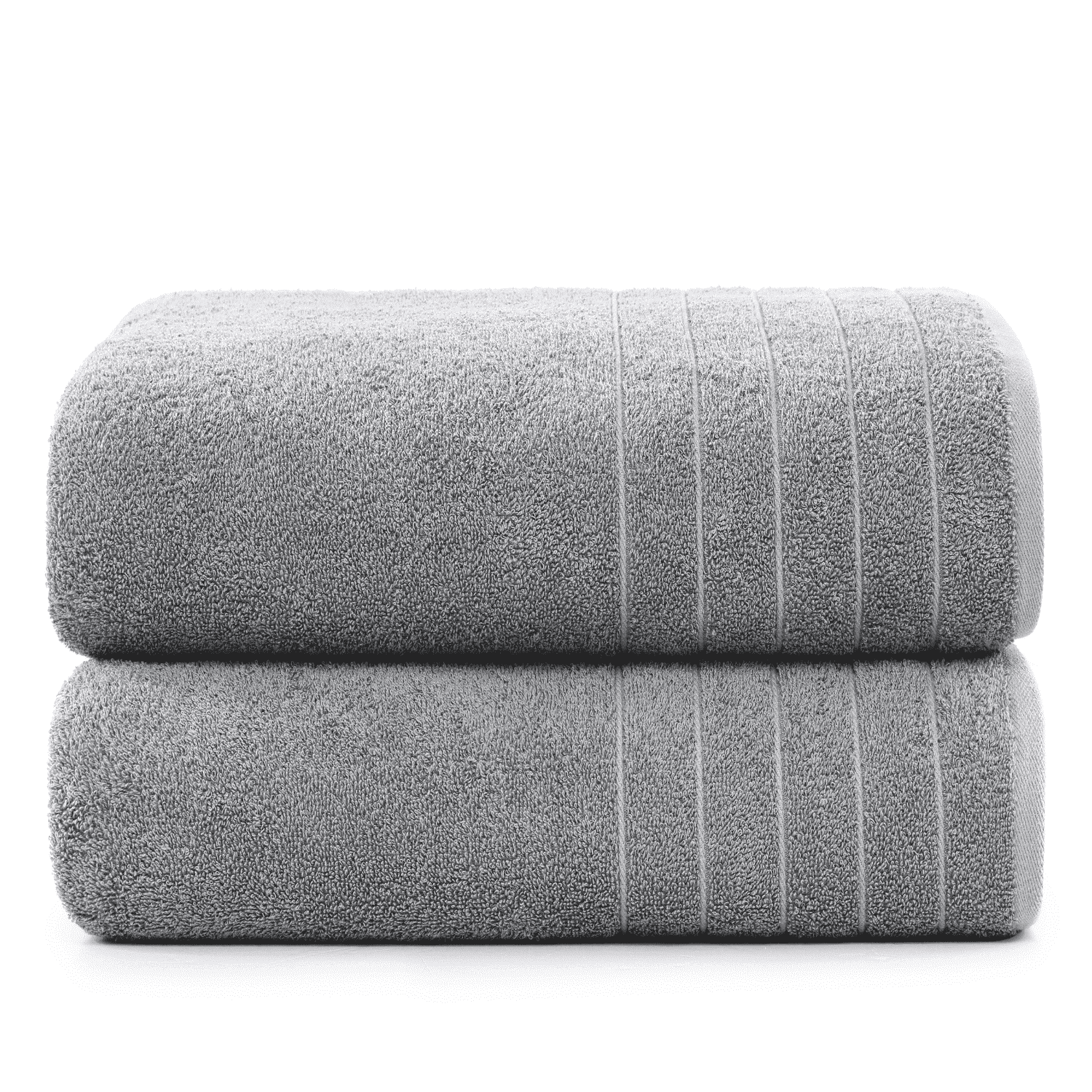 Casa Platino Bath Sheet 2 Pack - Large Bath Towels, Soft Cotton Bath Sheets, Quick Dry & Oversized, 36"x72", Ideal for Spa Days at Home - Ultimate Grey