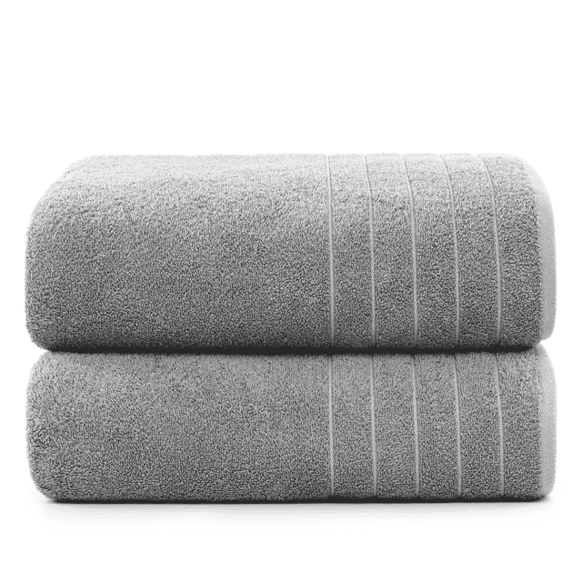 Casa Platino Bath Sheet 2 Pack - Large Bath Towels, Soft Cotton Bath Sheets, Quick Dry & Oversized, 36"x72", Ideal for Spa Days at Home - Ultimate Grey