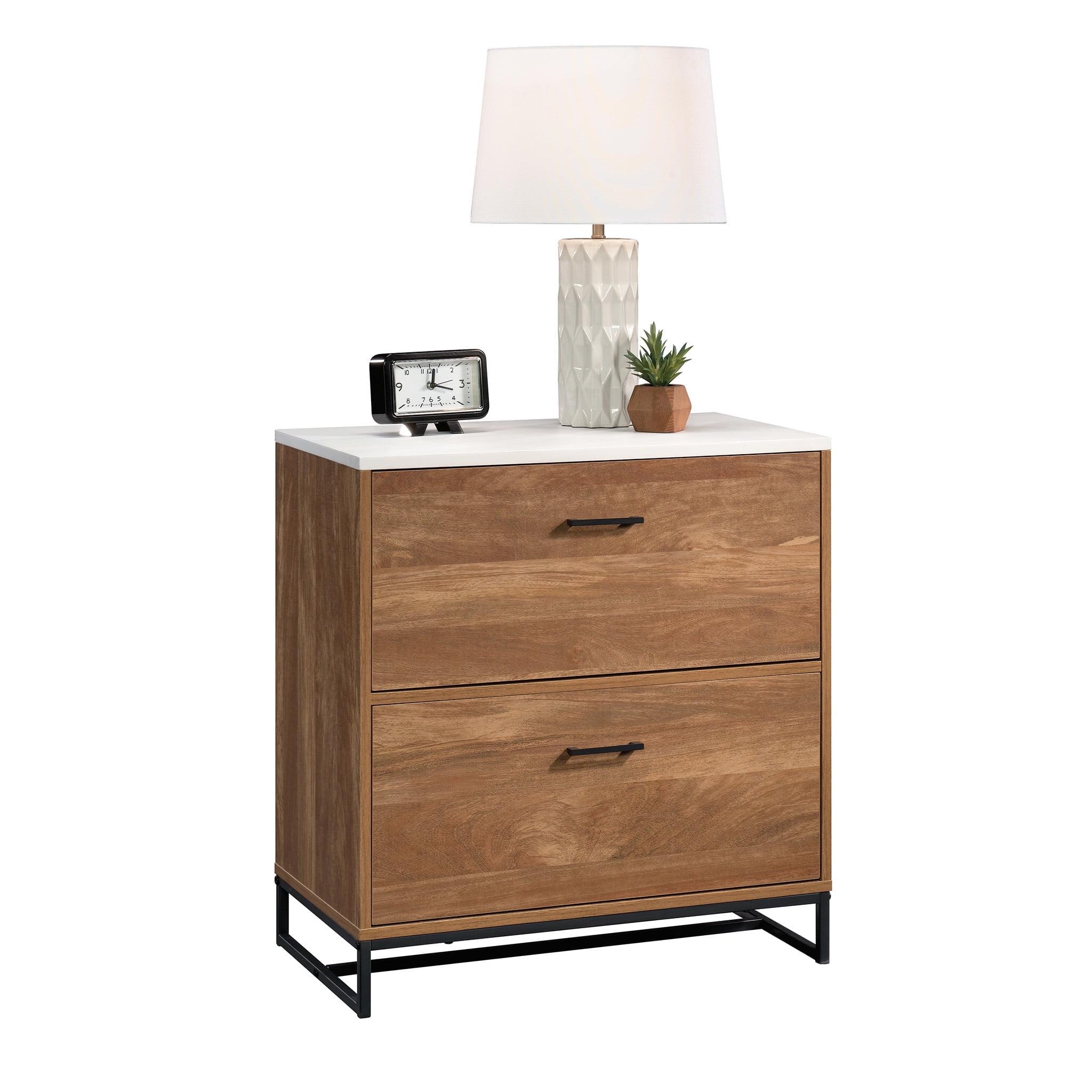 2 Drawer Tremont Row Lateral File Cabinet Sindoori Mango - Sauder: Modern Home Office, Legal/Letter Size, Metal Base