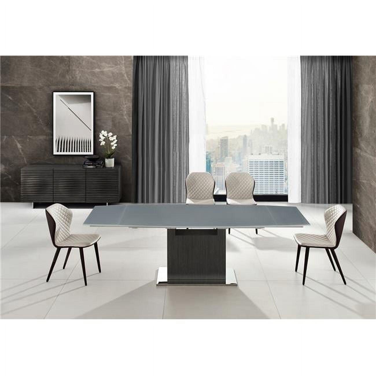 Olivia Extendable Glass Top Dining Table