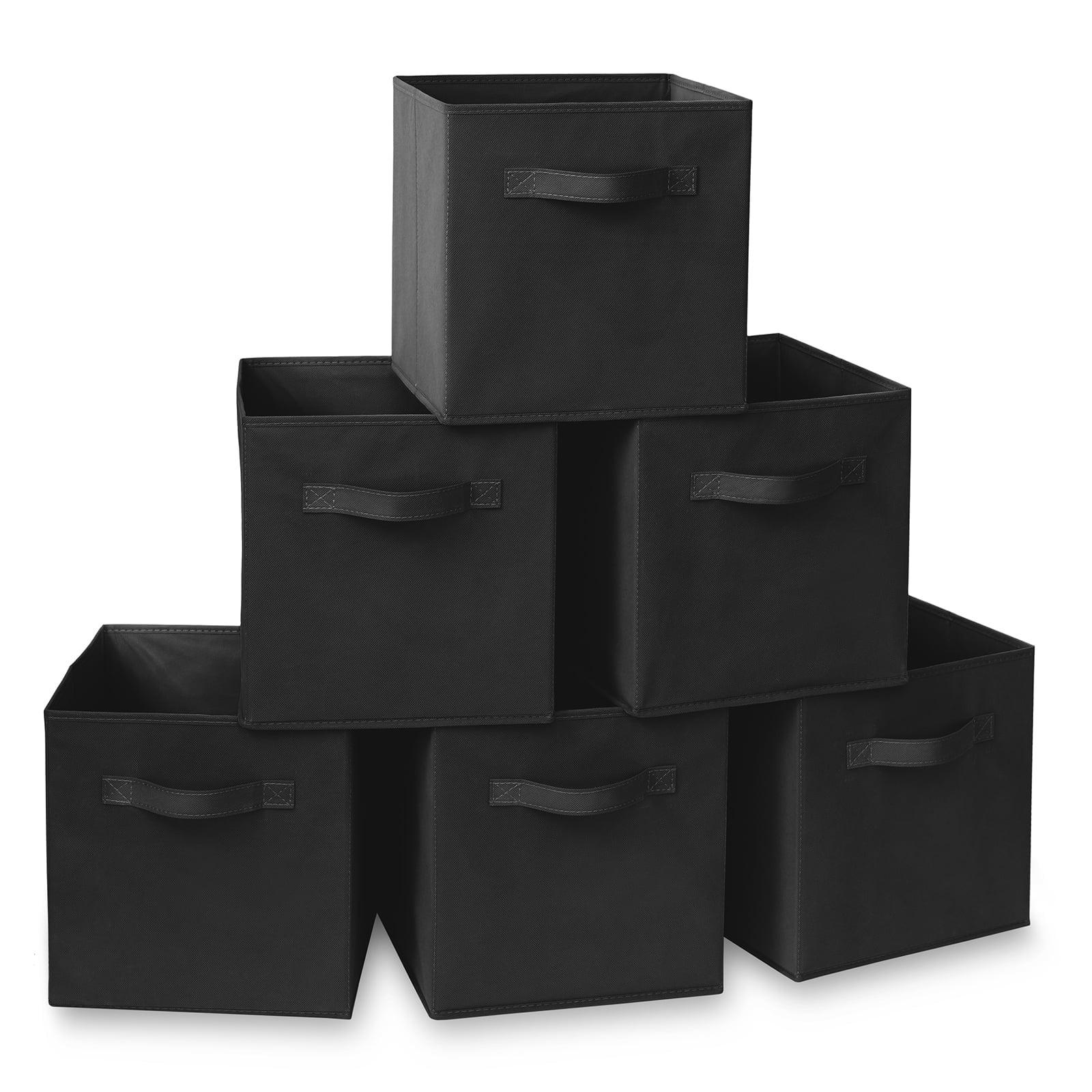 Casafield 10.5" L x 10.5" W x 11" H Collapsible Fabric Cube Storage Bins (Set of 6)