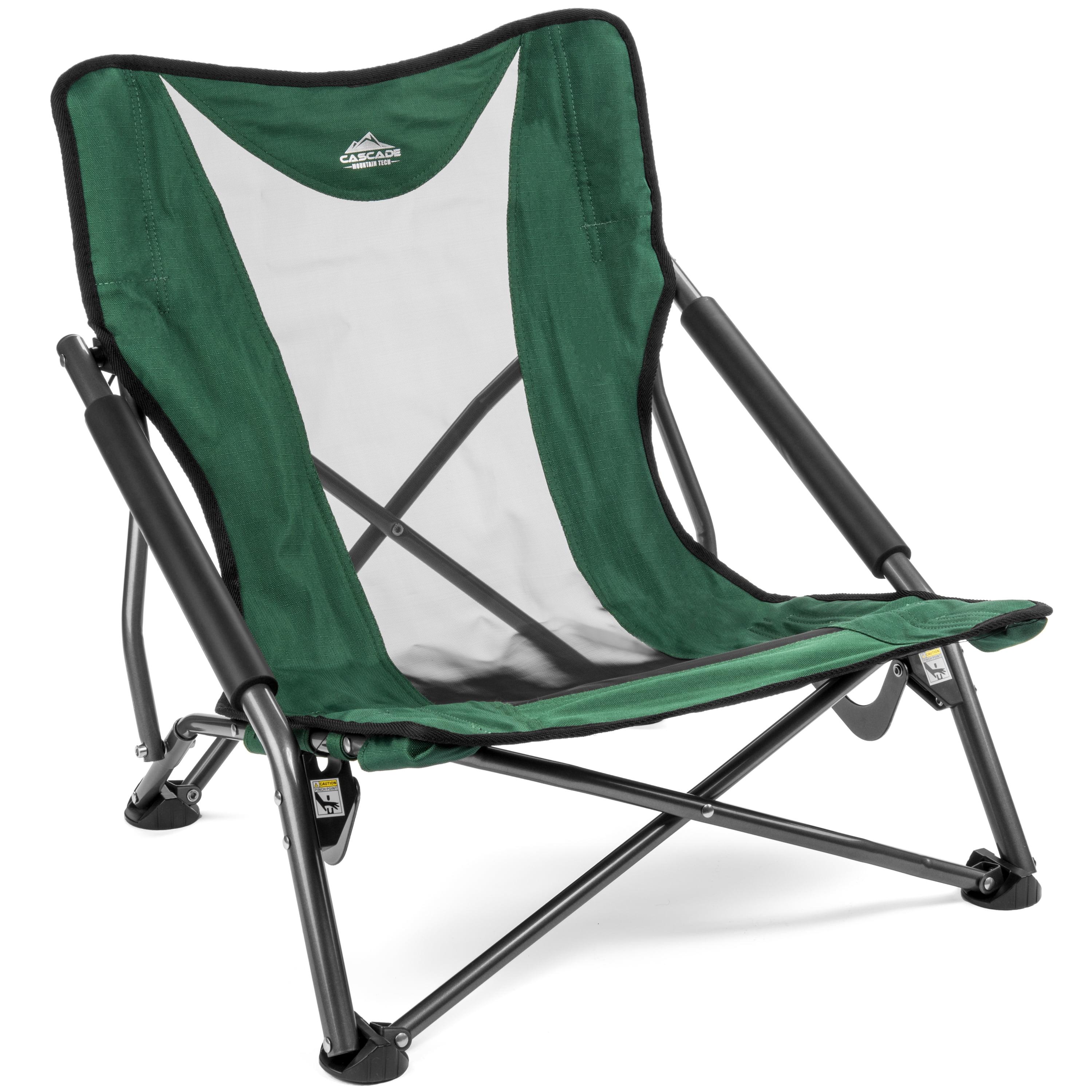 Cascade Mountain Tech Green Low Profile Folding Camp Chair